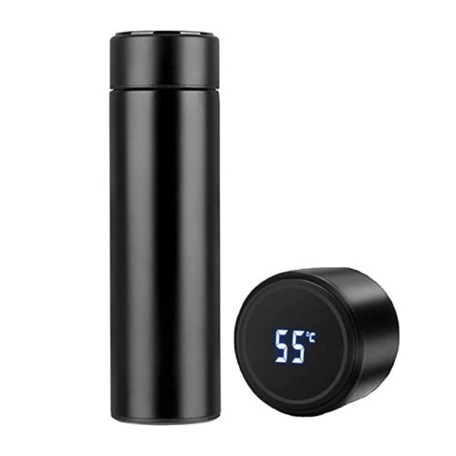 Smart Temperature Insulated Bottle – Black - Image 2