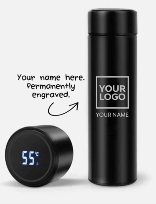 Smart Temperature Insulated Bottle – Black - Image 3