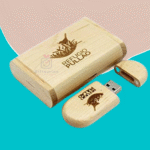 Wooden Pen-drive with box 64gb