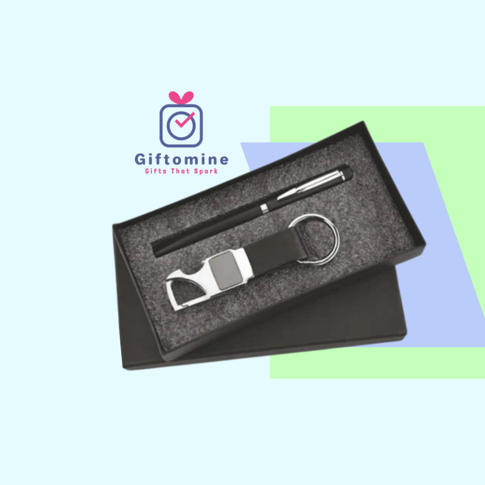 Company Culture Presentation (1000 x 1000 px) (1) Classic 2-in-1 Gift Set – Metal Pen & Keychain - Image 1