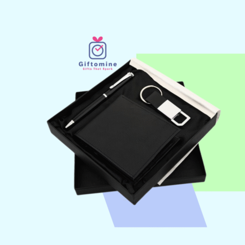 Classic 3-in-1 Gift Set – Wallet, Metal Pen & Keychain