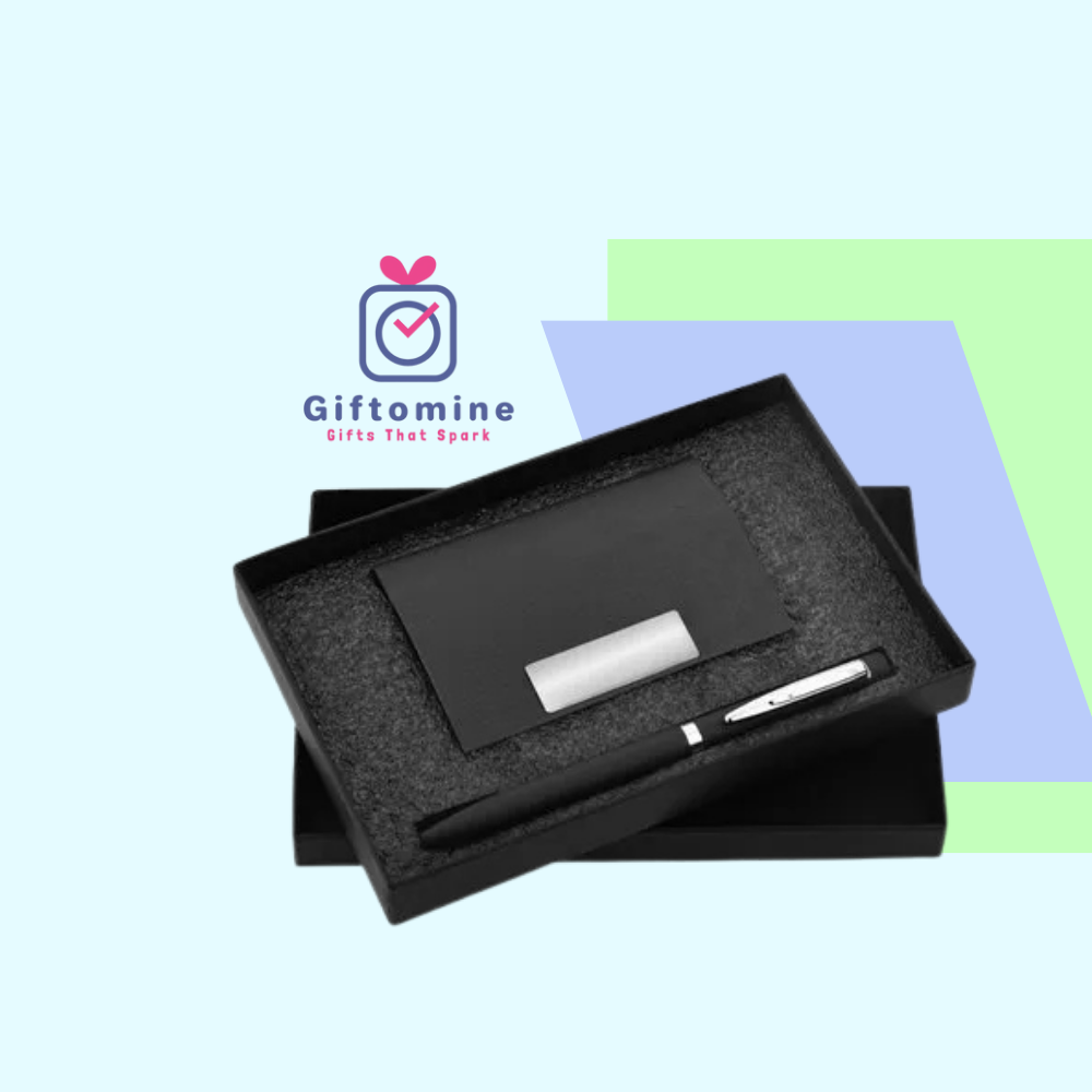 Company Culture Presentation (1000 x 1000 px) (2) Elegant 2-in-1 Gift Set – Metal Pen & Card Holder - Image 1