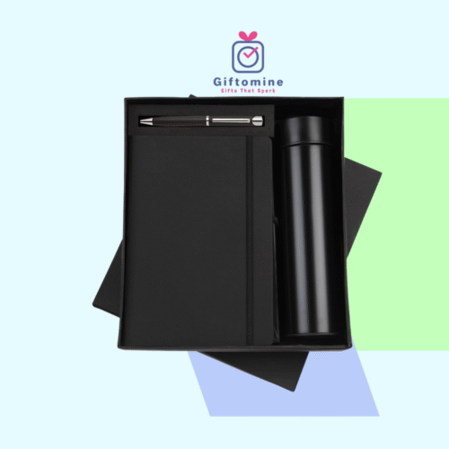 Premium 3-in-1 Gift Set – Diary, Metal Pen & Smart Temperature Bottle