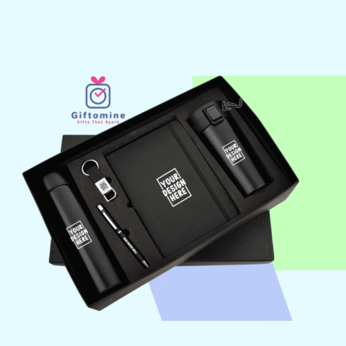 Premium 5-in-1 Gift Set – Smart Bottle, Coffee Mug, Diary, Metal Pen & Keychain