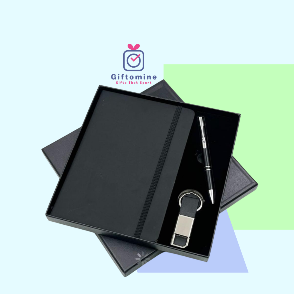 Company Culture Presentation (1000 x 1000 px) (28) Premium 3-in-1 Gift Set – Diary, Metal Pen & Keychain - Image 1