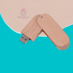 wooden swivel pen-drive 64gb